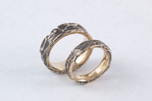 Michael Ruta 14k Yellow gold wedding rings, wedding bands